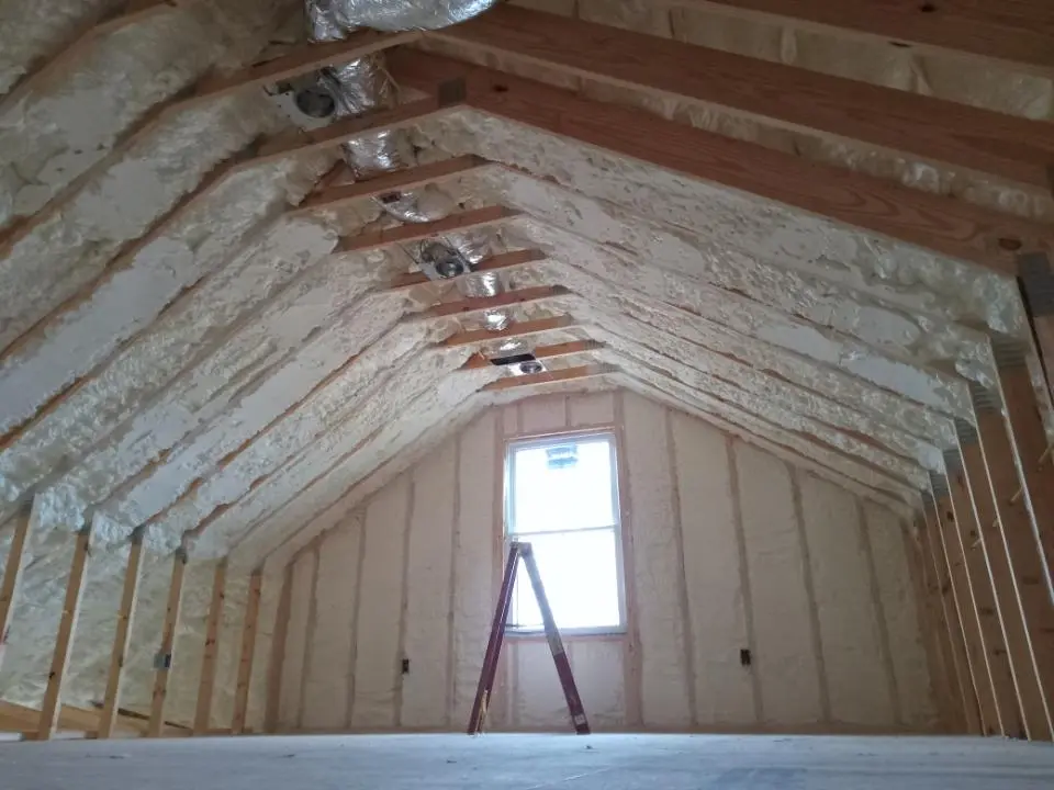 Spray foam roofing application for Crawl Space Insulation project in Wauseon